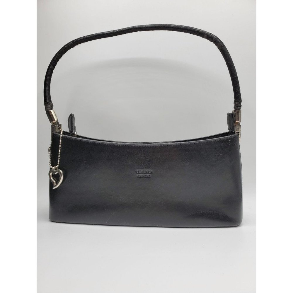 Veneto purse black leather handbag